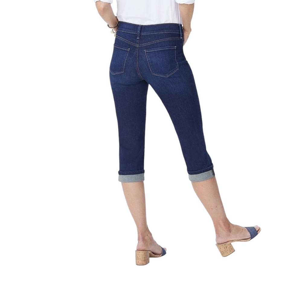 NYDJ NWT Marilyn Crop cuff bezel Jean size 10 - Picture 2 of 8